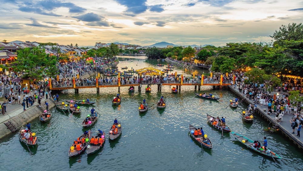 Hoian ancient town visit with coconut forest & lantern release